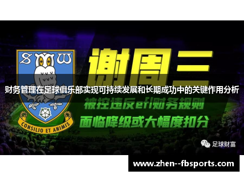 财务管理在足球俱乐部实现可持续发展和长期成功中的关键作用分析